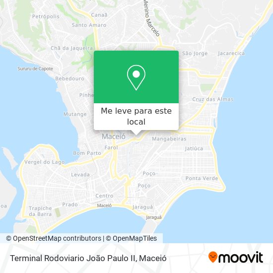 Terminal Rodoviario João Paulo II mapa