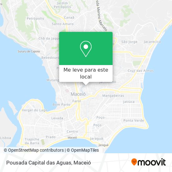 Pousada Capital das Aguas mapa