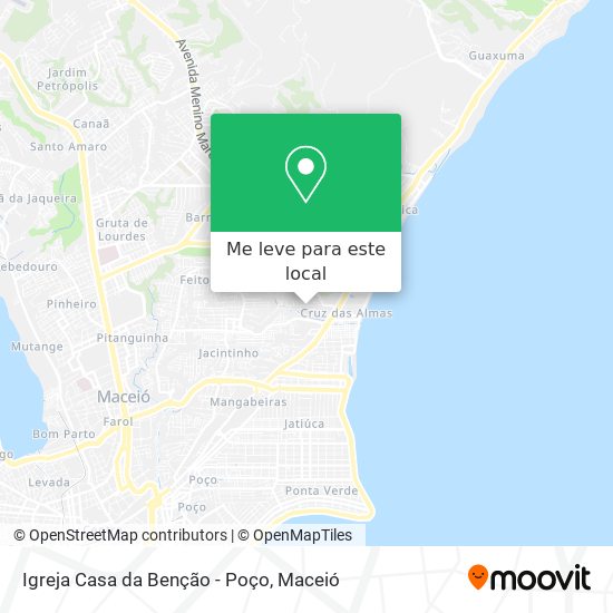 Igreja Casa da Benção - Poço mapa