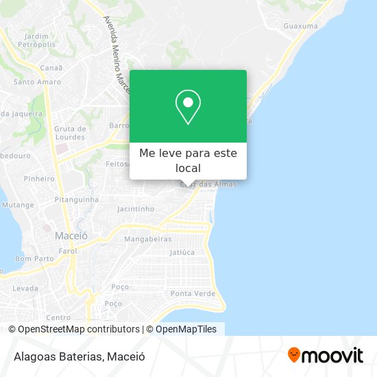 Alagoas Baterias mapa