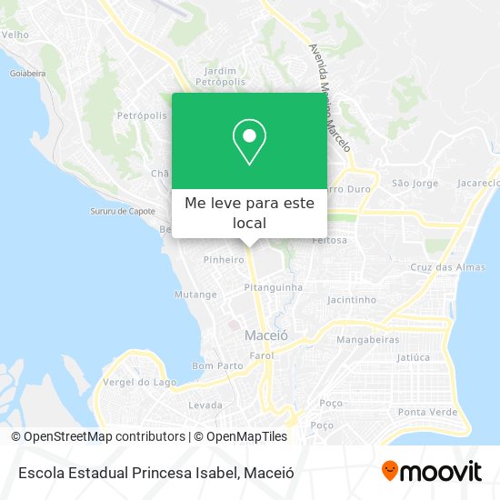 Escola Estadual Princesa Isabel mapa