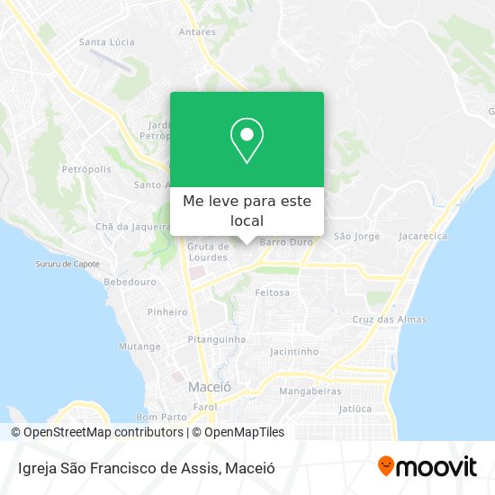 Igreja São Francisco de Assis mapa