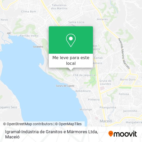 Igramal-Indústria de Granitos e Mármores Ltda mapa