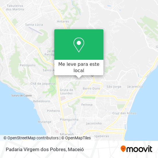 Padaria Virgem dos Pobres mapa