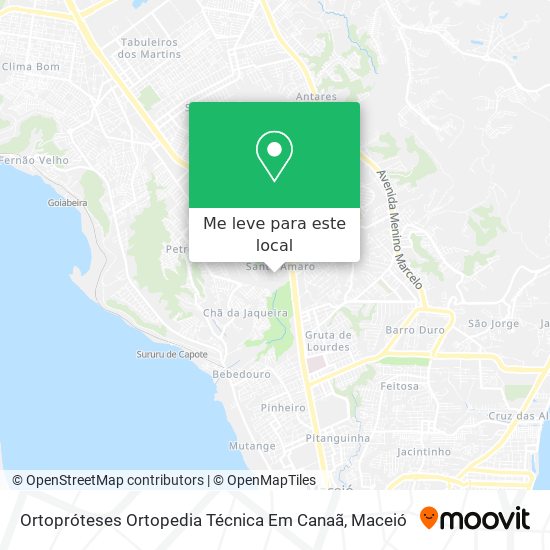 Ortopróteses Ortopedia Técnica Em Canaã mapa