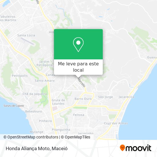 Honda Aliança Moto mapa