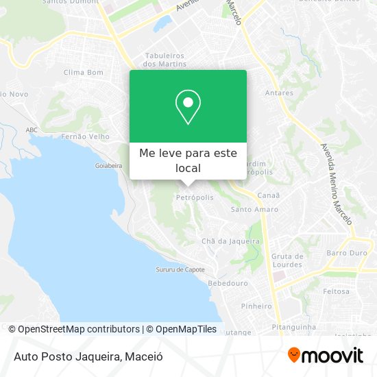Auto Posto Jaqueira mapa