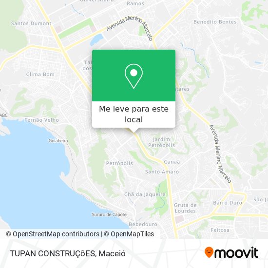 TUPAN CONSTRUÇõES mapa