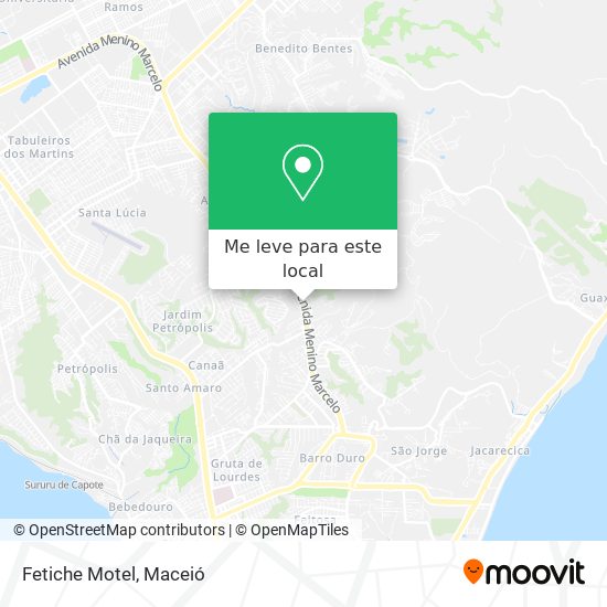 Fetiche Motel mapa