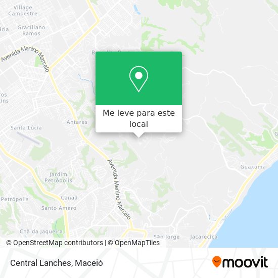Central Lanches mapa