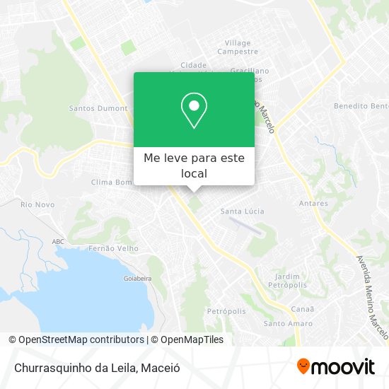 Churrasquinho da Leila mapa