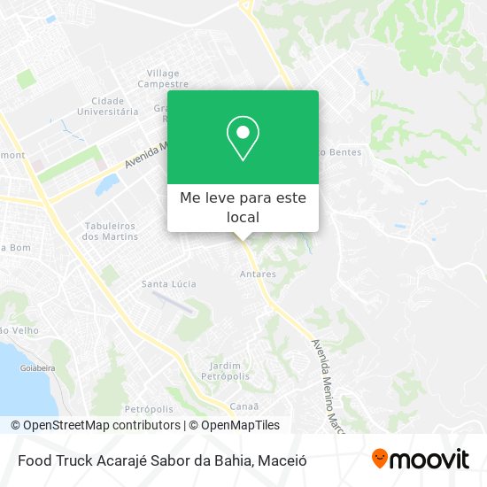 Food Truck Acarajé Sabor da Bahia mapa