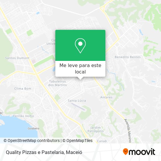 Quality Pizzas e Pastelaria mapa