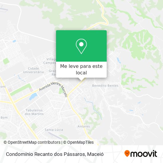 Condomínio Recanto dos Pássaros mapa