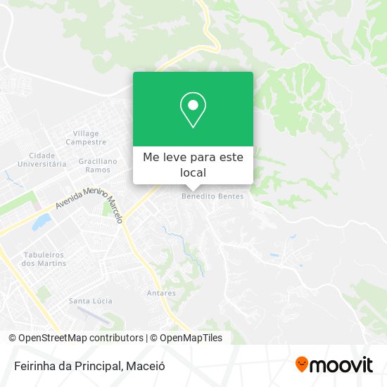 Feirinha da Principal mapa