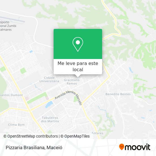 Pizzaria Brasiliana mapa