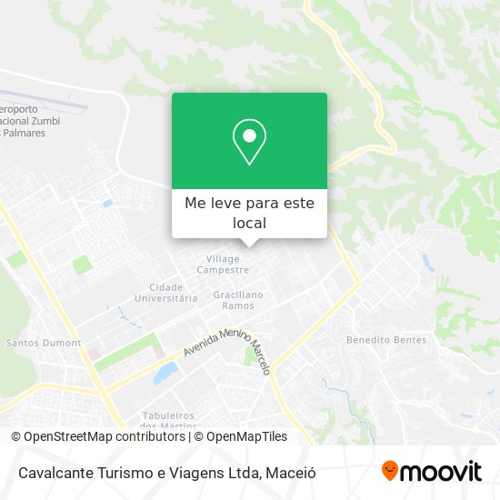 Cavalcante Turismo e Viagens Ltda mapa
