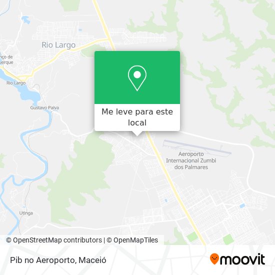 Pib no Aeroporto mapa