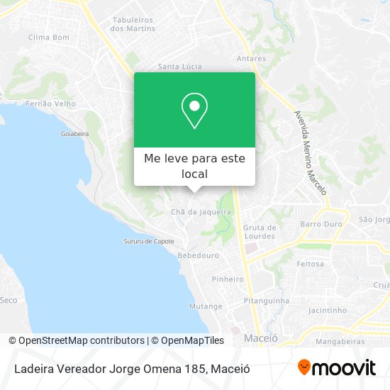 Ladeira Vereador Jorge Omena 185 mapa