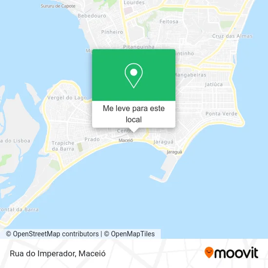 Rua do Imperador mapa
