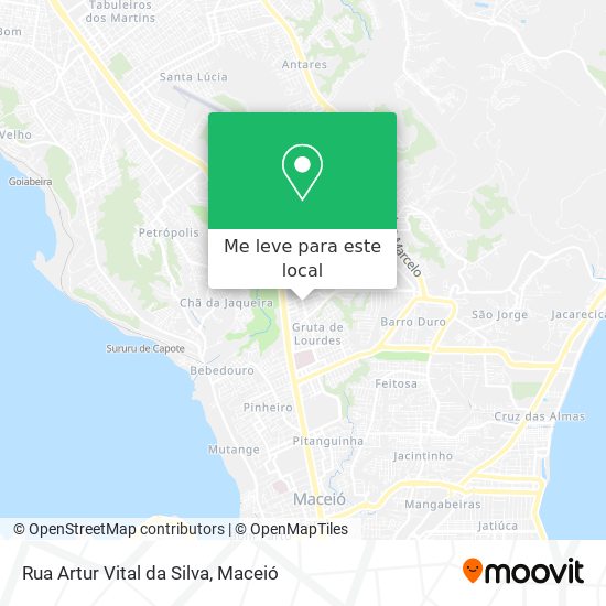 Rua Artur Vital da Silva mapa