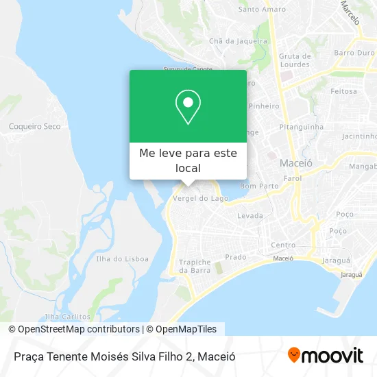 Praça Tenente Moisés Silva Filho 2 mapa