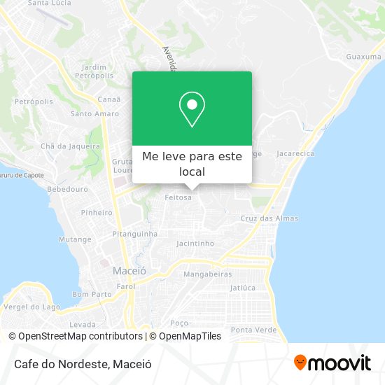 Cafe do Nordeste mapa