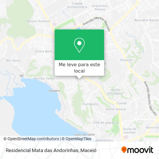 Residencial Mata das Andorinhas mapa