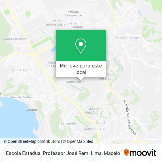 Escola Estadual Professor José Remi Lima mapa