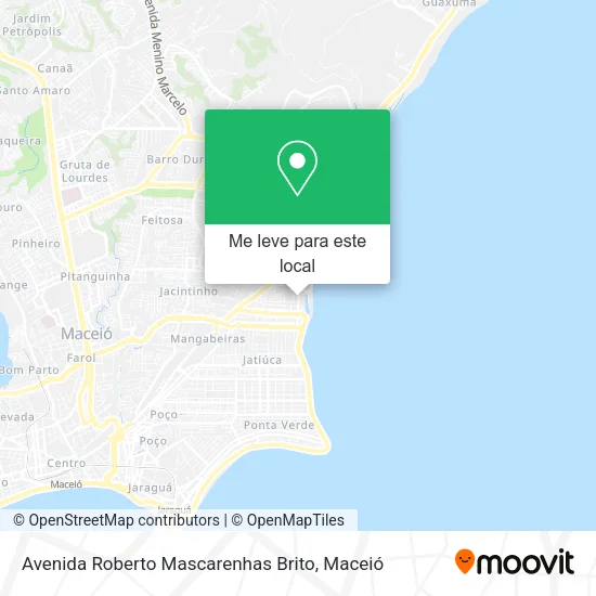 Avenida Roberto Mascarenhas Brito mapa