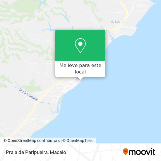 Praia de Paripueira mapa