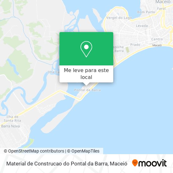 Material de Construcao do Pontal da Barra mapa