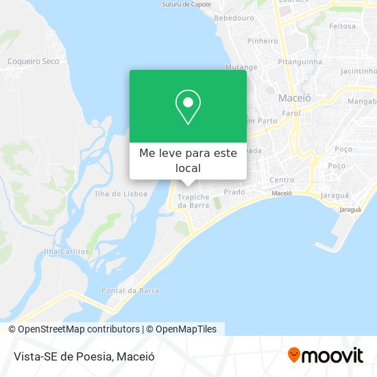 Vista-SE de Poesia mapa