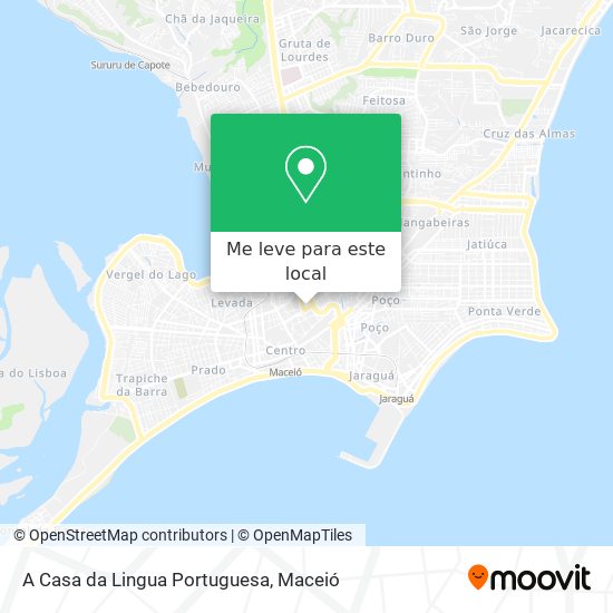 A Casa da Lingua Portuguesa mapa