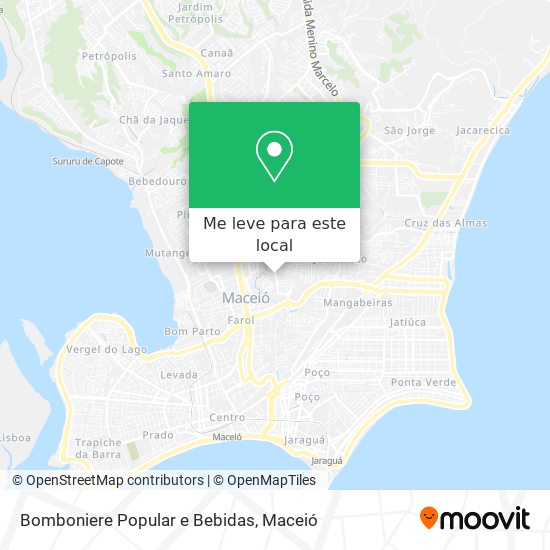 Bomboniere Popular e Bebidas mapa