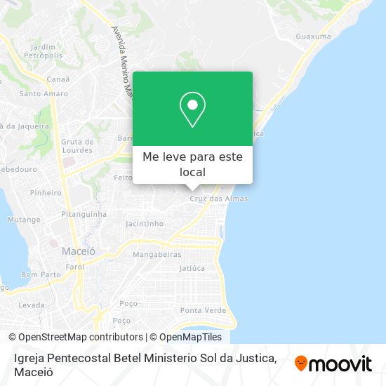 Igreja Pentecostal Betel Ministerio Sol da Justica mapa
