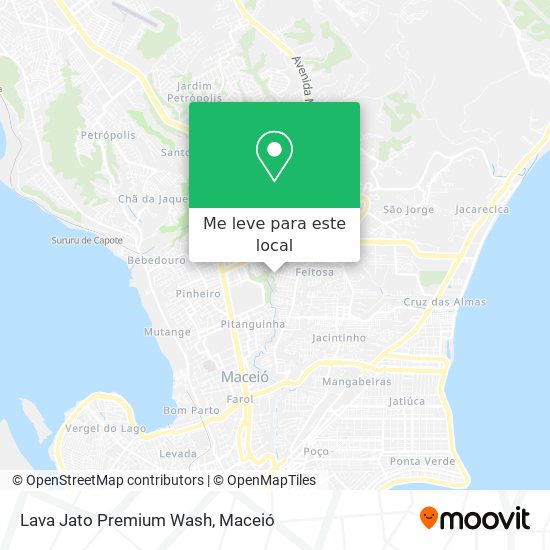 Lava Jato Premium Wash mapa