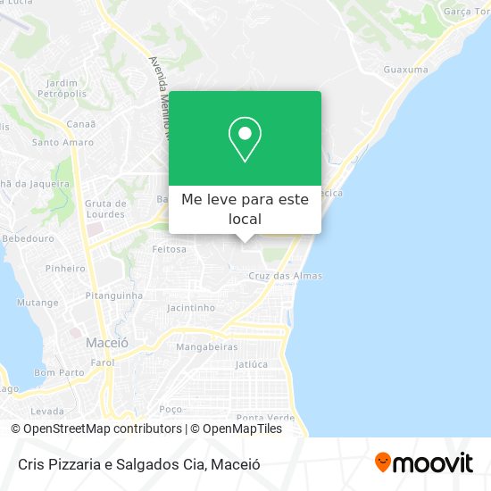 Cris Pizzaria e Salgados Cia mapa