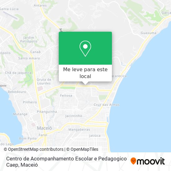 Centro de Acompanhamento Escolar e Pedagogico Caep mapa