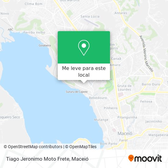 Tiago Jeronimo Moto Frete mapa