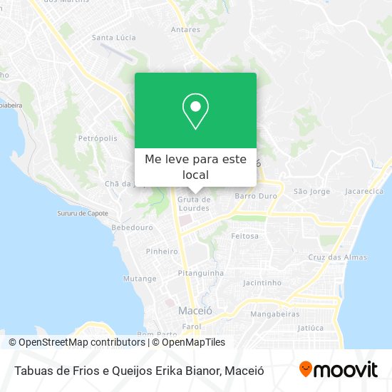 Tabuas de Frios e Queijos Erika Bianor mapa