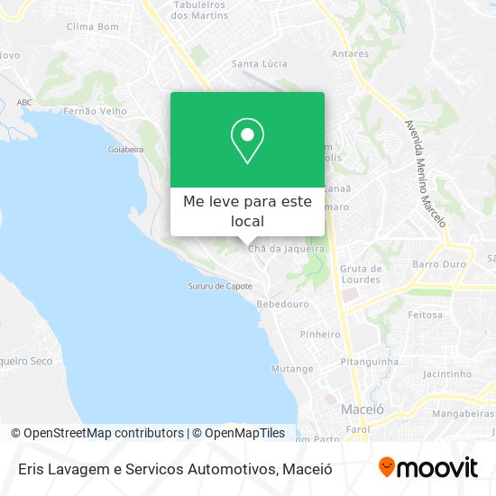 Eris Lavagem e Servicos Automotivos mapa