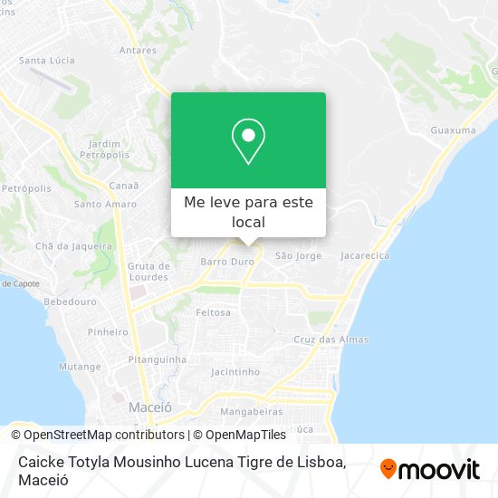 Caicke Totyla Mousinho Lucena Tigre de Lisboa mapa