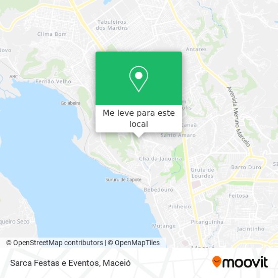 Sarca Festas e Eventos mapa