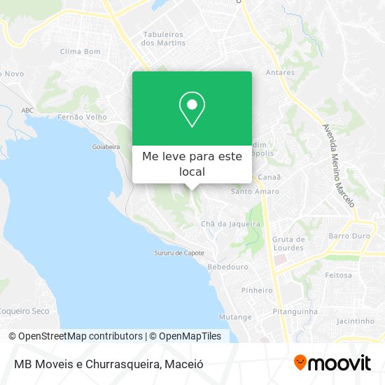 MB Moveis e Churrasqueira mapa