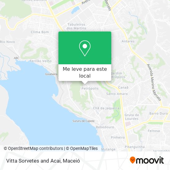 Vitta Sorvetes and Acai mapa