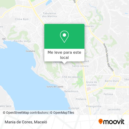 Mania de Cores mapa