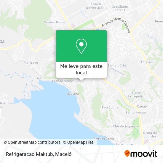 Refrigeracao Maktub mapa