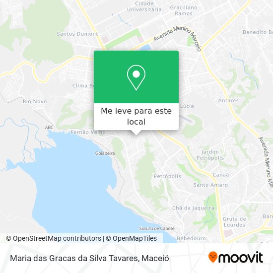 Maria das Gracas da Silva Tavares mapa