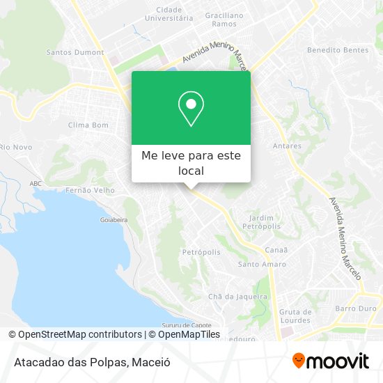 Atacadao das Polpas mapa